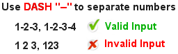 Massachusetts Numbers Evening Win Checker Sample Input